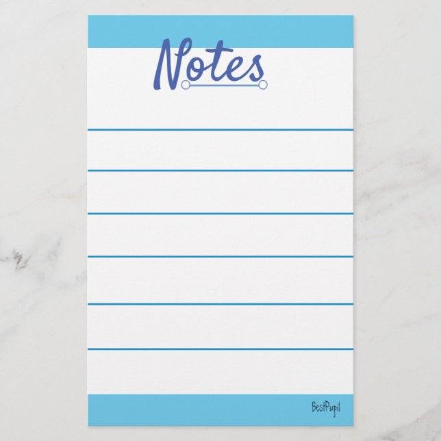 Blue Sky Stationery Briefpapier (Vorderseite)