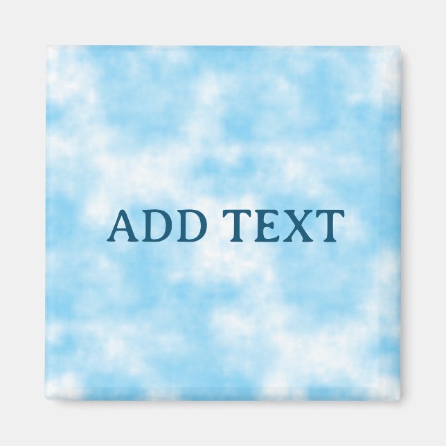 Blue Sky und Cloud Art Custom Magnet (Vorne)