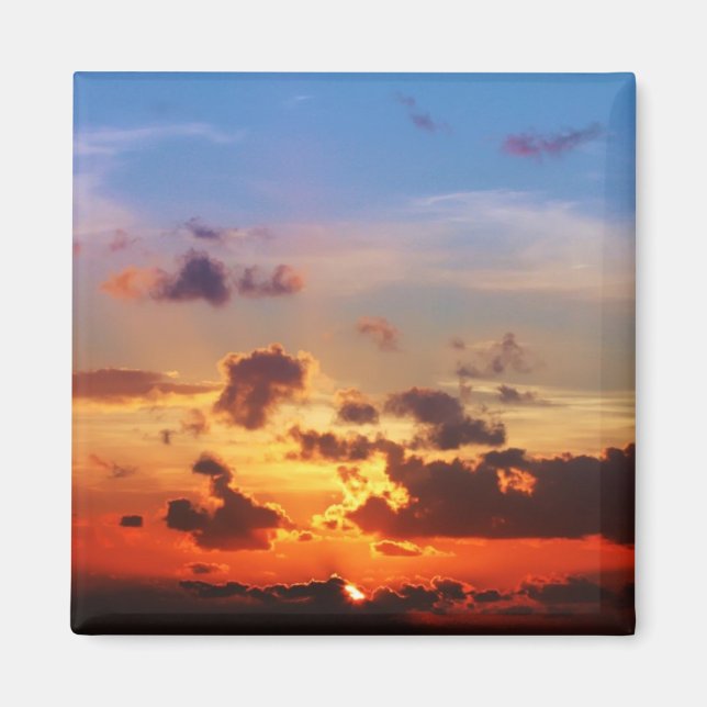 Blue Sky und Red Sunset Magnet (Vorne)