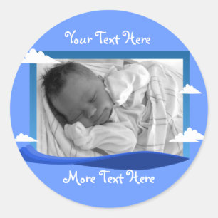 Blue Sky & Water Frame Sticker