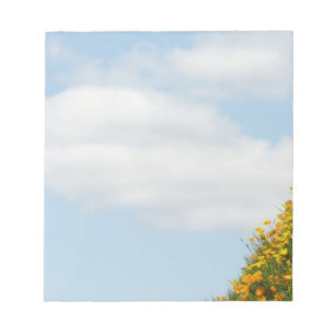 Blue Sky White Clouds Notebook einzigartig Sommer Notizblock