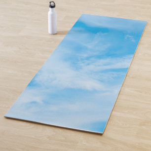 Blue Sky White Clouds Trendy Elegantes Template Yogamatte