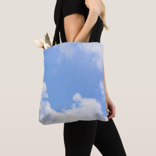 Blue Sky White Nuages Nature Sac fourre-tout