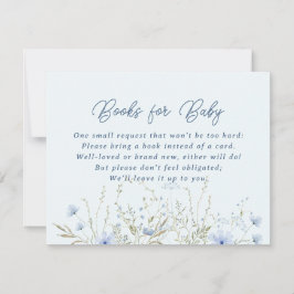 Blue Sky Wildblumen buchen für Baby Showroom RSVP Karte
