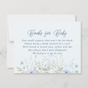 Blue Sky Wildblumen buchen für Baby Showroom RSVP Karte