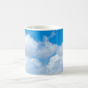 Blue Sky Wolken Hintergrund Himmelskörper Himmels Kaffeetasse