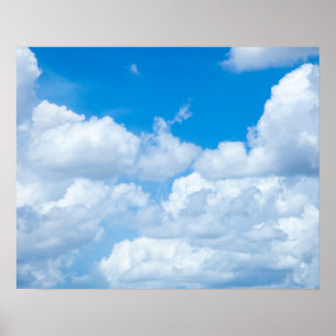 Blue Sky Wolken Hintergrund Himmelskörper Himmelsd Poster