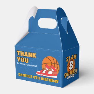 Blue Slam Dunk Basketball Birthday Party Kids Geschenkschachtel