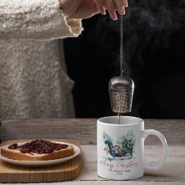 Blue Sled Baby Rentier Kaffeetasse