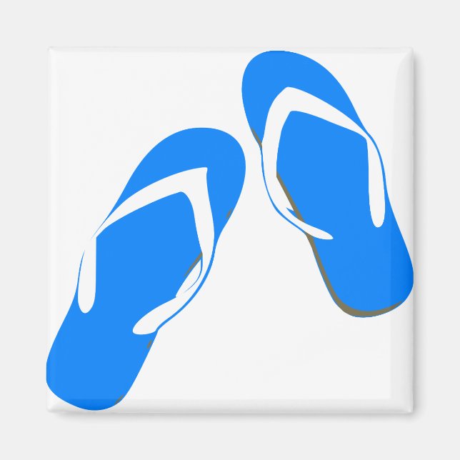 Blue Slippers Magnet (Vorne)