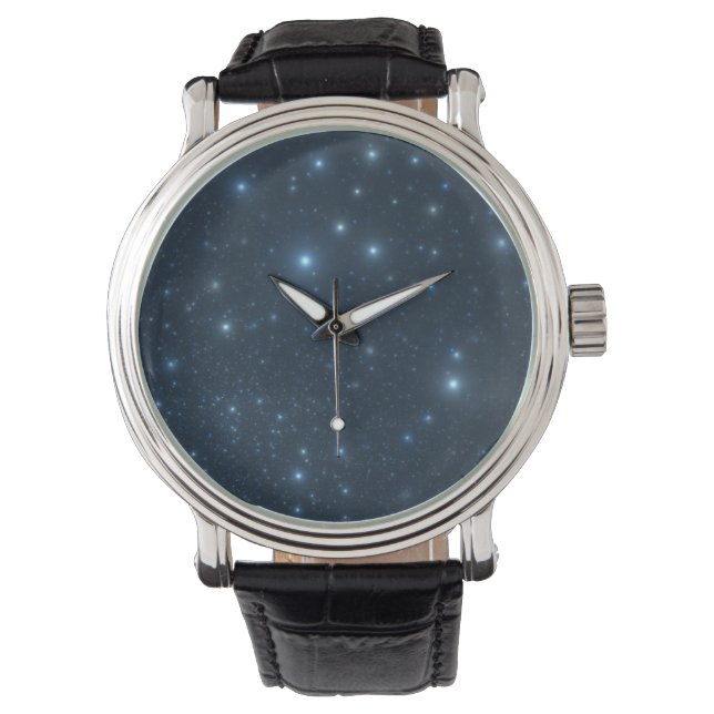Blue Small Galaxy Armbanduhr (Vorderseite)