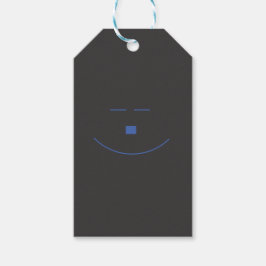 Blue Smile Gift Tag Geschenkanhänger