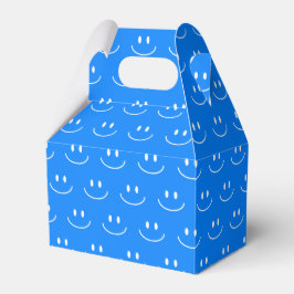 Blue Smile Pattern Gefälligkeitsbox Geschenkschachtel