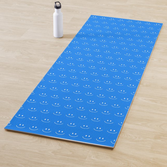 Blue Smile Pattern Yoga Mat Yogamatte (Beispiel)