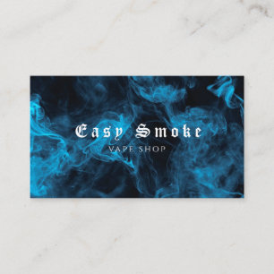 Blue Smoke Vape Shop Business Card Visitenkarte
