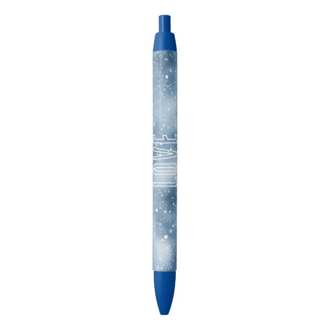 Blue Snow Kugelschreiber (Vorderseite Vertikal)