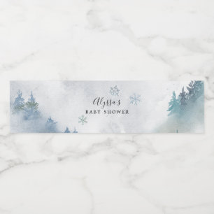 Blue Snowflake Baby Dusche