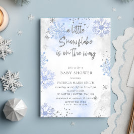 Blue Snowflake ist auf dem Weg zur Winter Baby Dus Einladung