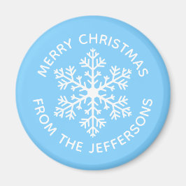Blue Snowflake Magnet
