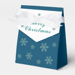 Blue Snowflake Pattern Frohe Weihnachtsferien Box Geschenkschachtel