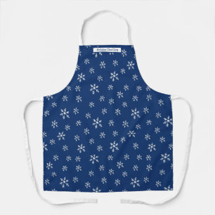 Blue Snowflake Personalisiert Schürze