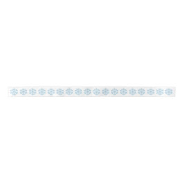 Blue Snowflake Ribbon Satinband