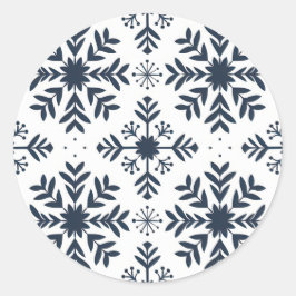 Blue Snowflake Sticker