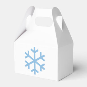 Blue Snowflake Weihnachts-Favor Box Geschenkschachtel
