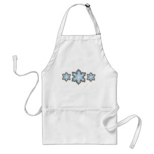 Blue Snowflake Zucker Keks Weihnachtsbäcker Schürze