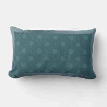 Blue Snowflakes Design Throw Kissen