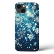 Blue Snowflakes Weihnachten