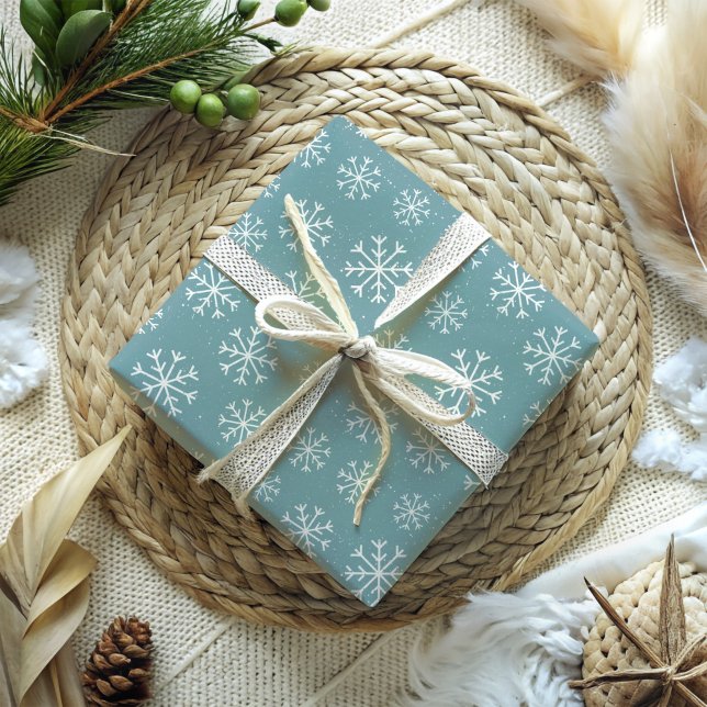 Blue Snowklake Geschenkpapier (Von Creator hochgeladen)