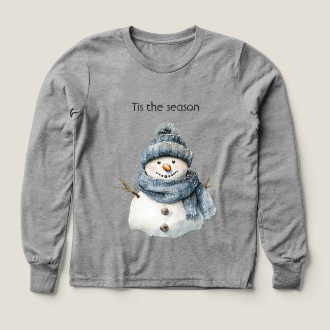 Blue Snowman Christmas (Design Vorderseite)