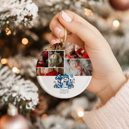 Blue Snowman  First Christmas Ornament