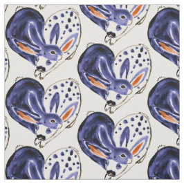 Blue Snuggle Bunny Liebe Rabbit Herzdesign Niedlic Stoff