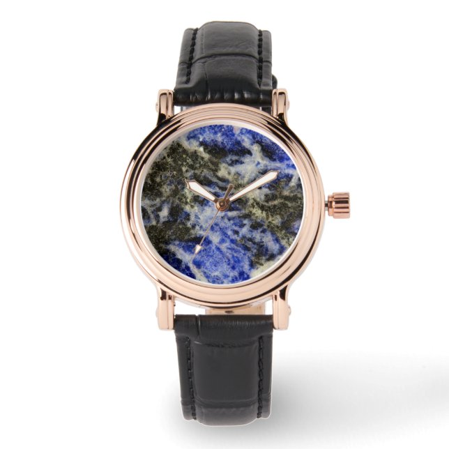 Blue Sodalite Armbanduhr (Vorderseite)