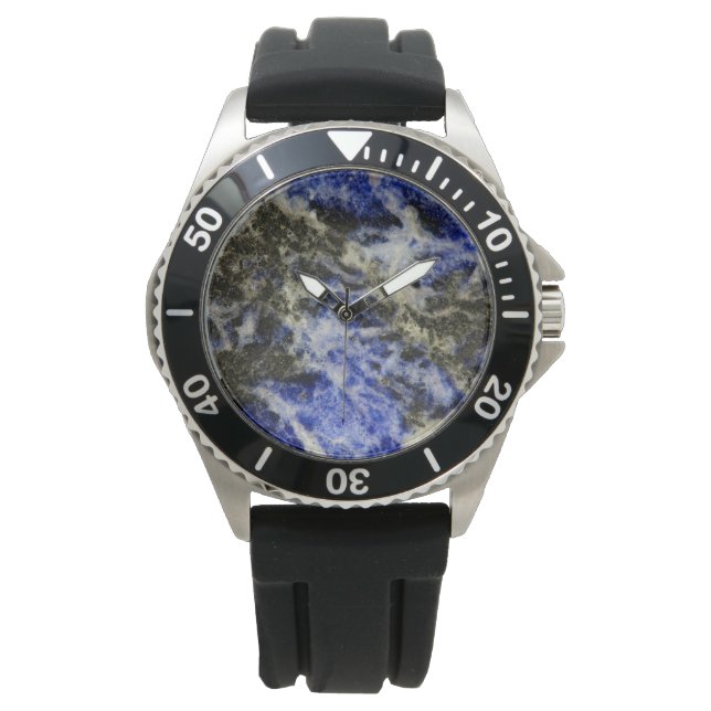 Blue Sodalite Armbanduhr (Vorderseite)