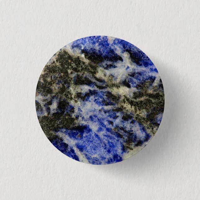 Blue Sodalite Button (Vorderseite)