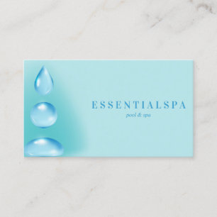 Blue sOFT Spirituelles Wasser tropft reiki yoga ze Visitenkarte