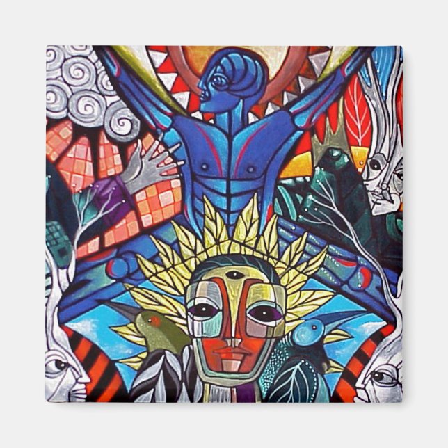 Blue Soul Rising by Gregory Gallery Magnet (Vorne)