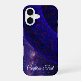 Blue Space Donuts Geometric iPhone 16 Case iPhone 16 Hülle