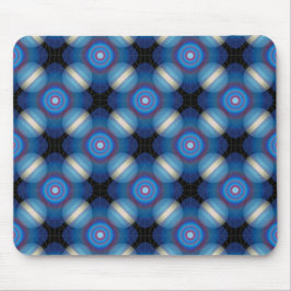 Blue Spacey Geometric Mousepad
