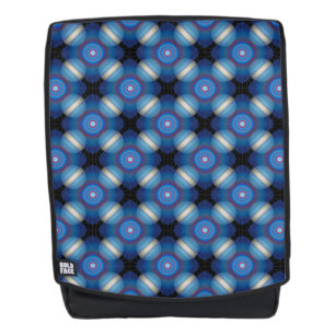Blue Spacey Geometric Rucksack