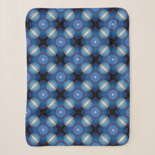 Blue Spacey Geometric Sherpadecke