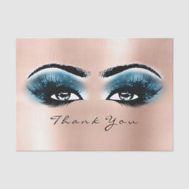 Blue Spark Blue White Metallic Vielen Dank an die  Seidenpapier