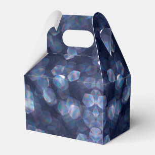 Blue Sparkle Bokeh Lights Geschenkschachtel