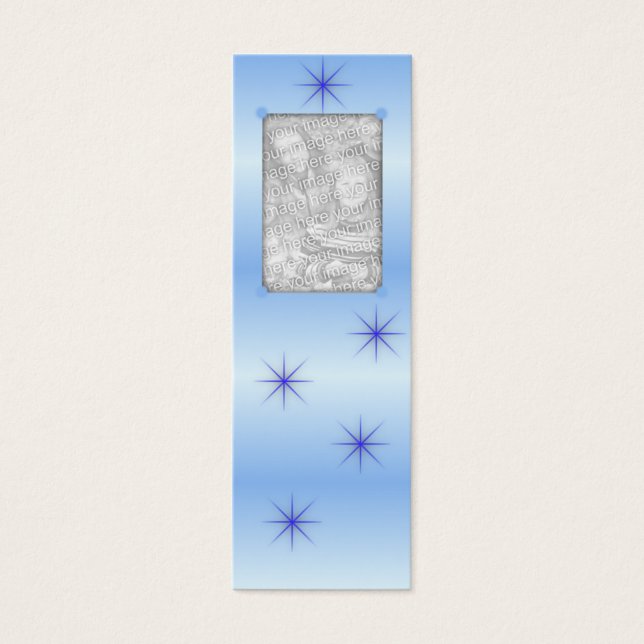 Blue Sparkle Lesezeichen (Vorderseite)
