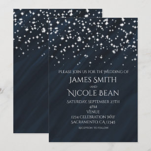Blue & Sparkle Stars Ristorante La Lanchetta Einladung