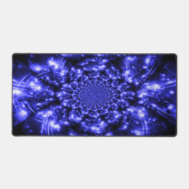 Blue Sparkling Lights Schreibtischunterlage