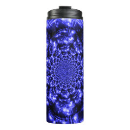 Blue Sparkling Lights Thermosbecher